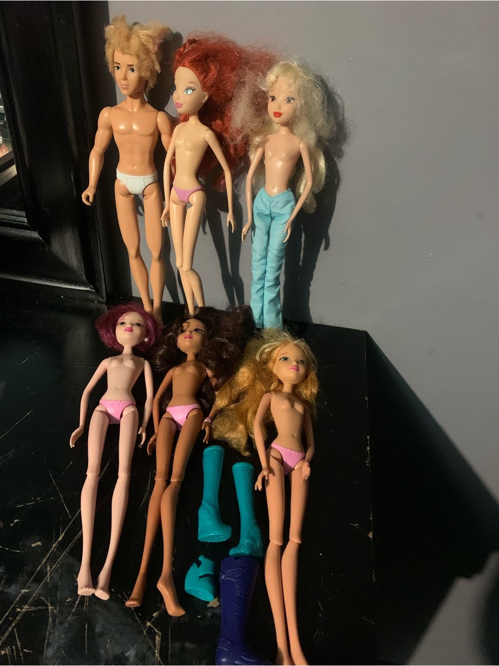 Winx Club Nude Doll Lot Of 6 Tecna, Flora, Bloom, Sky, Aisha, Stella